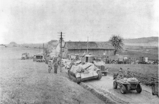 Surrender of the 11th Panzer Division to the 90th