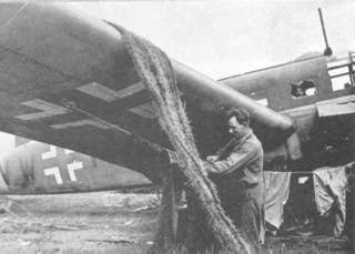 This German plane is used to dry the laundry.